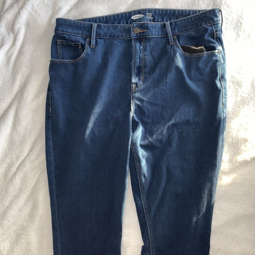 Medium Wash Super Skinny Jeans, High Rise, Size 16